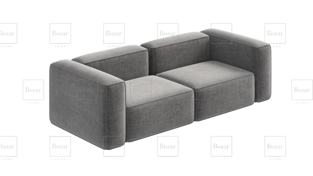 Canapé modulable Miami Gris (3 places)