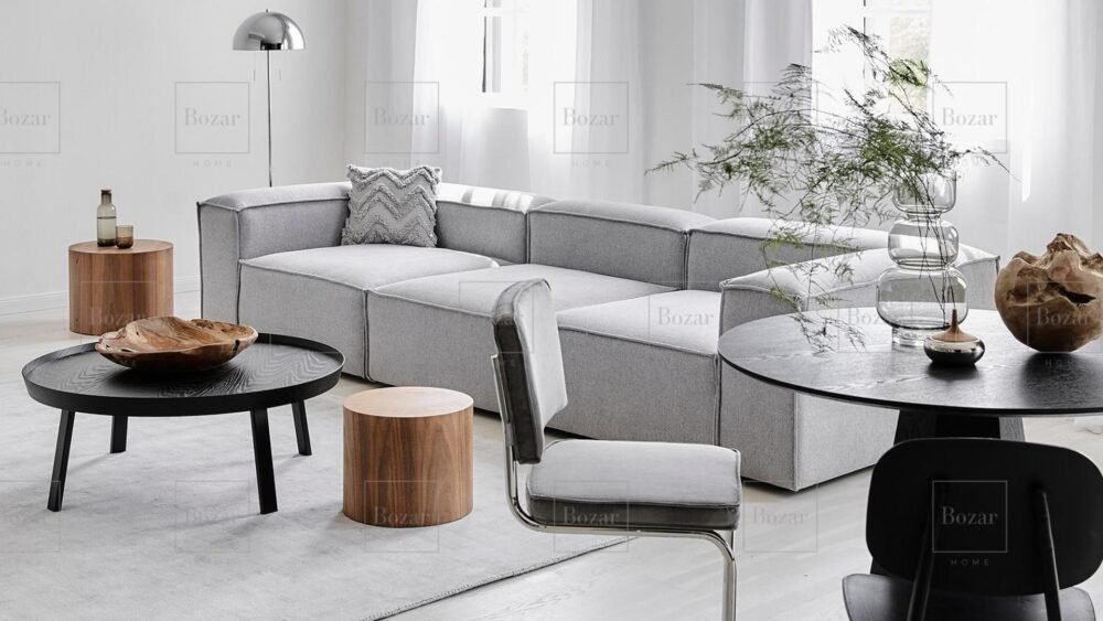 Canapé modulable Miami Gris (4 places) – Image 2